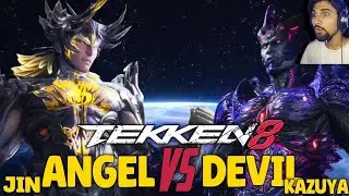 JIN BECOME ANGEL JIN EPIC TRNSFORMATION. JIN AND KAZUYA FIGHT SCENE!!! TEKKEN 8 CHAPTER 11 STORY MD