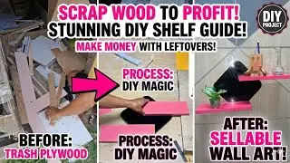 Creative Business Idea! Turn Wood Waste into WOW Multi-Purpose Shelves! 😍