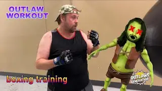 Outlaws Workout Boxing Training - in memory of Mills Lane - feat. Tommy Pimple the goblin