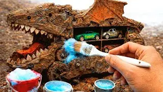 Cleaning 🦖 Dirty Dinosaur Car Wash Satisfying