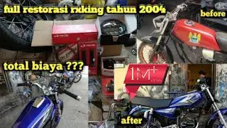 Restorasi Yamaha Rx king Biru Tahun 2004 #rxking #viral #viralvideo #2022 #2stroke