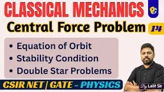 Two-Body Central Force Problems | Double Star System | Differential Equation of Orbits
