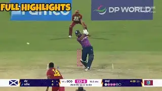 West indies vs scotland t20 world cup match full highlights | West indies vs Scotland match today 