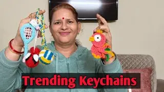 🎇Selling Crochet Trending Keychains #crochet  #diy :#diykeychain 