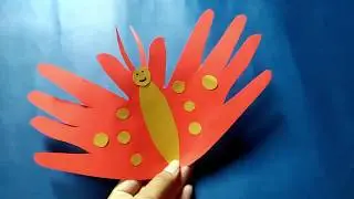 Handprint Butterfly Kids Crafts with Papers by CraftiKids