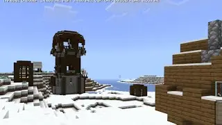 Minecraft Survival in Snow Biome underground base #01 