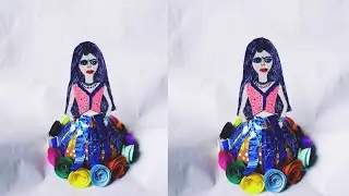 coconut 🥥 box ରେ ଡଲ୍ ବନାଇବା ଶିଖନ୍ତୁ#howtomake barbidol from coconut box#coconut box craft 🌹🙏
