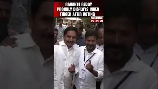 State Congress President Ravanth Reddy Displays Inked Finger After Voting in Kodangal Polling Booth