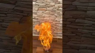 Don&rsquo;t try at home #fire experiments #candleexperiment #candlewax #fire #fireefire #experiment