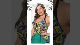 Peoples fashion  Tankinis Print Halter Backless Cover Belly Swimwear For Women #peoplesfashion