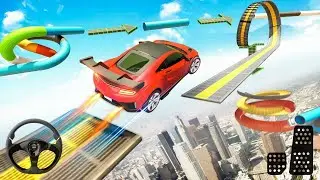 Extreme Crazy Car Stunt Ramp Racing - Mega Tracks Impossible Simulator 3D - Android Gameplay