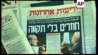 Headlines on future of Mideast, preps ahead of Abbas'' return