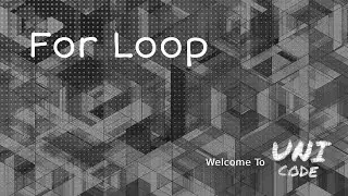 For Loop - Loop Part 1|| Starting with C++ || UniCode