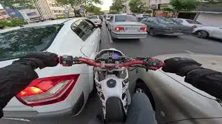 Insane Iran Traffic POV | Lane Splitting Nonstop! 🛵😵