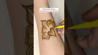 Dubai Flowers 🌺 @Tabassumhennaartist1568 #shorts #mehndi #hennadesign #mehandi
