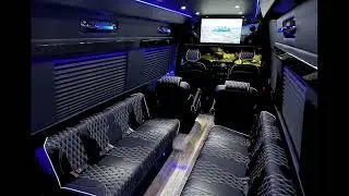 Auto Elite 15 Passenger Touring Coach Premium Mercedes-Benz Sprinter Limousine / Mobile office