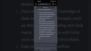 Data Engineering Road map by skills ChatGPT Tips
