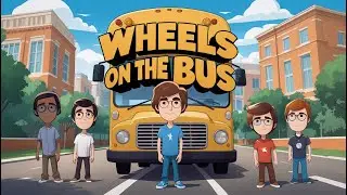 Wheels on the Bus - Pixar Style Animation! Funny Kids Song!