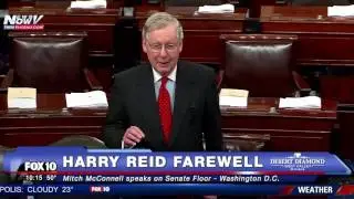 WOW: Sen. Mitch McConnell Pays Tribute to Harry Reid on Senate Floor - FNN