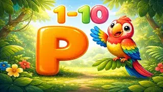 Буква P означает попугай 🦜 | Изучаем алфавит и цифры для детей | ABC Learning