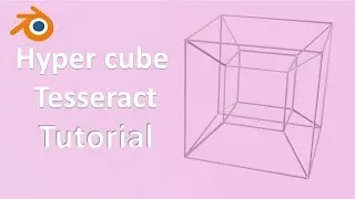 Blender Tutorial - How to Make Seamless Loop Animation for the 4D Hyper cube Tesseract EN Subtitles