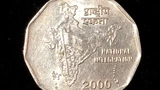 2000 🇮🇳 India 2 Rupees Coin. 🇷🇺 Russia Moscow Mint