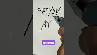 # SATYAM name logo # Design # Next name #shorts # By Rajbir