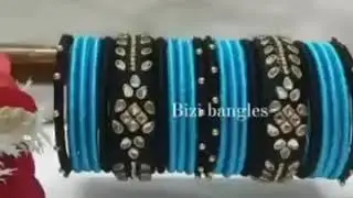Silk thread bangles | kundan stone collection | part-1 |