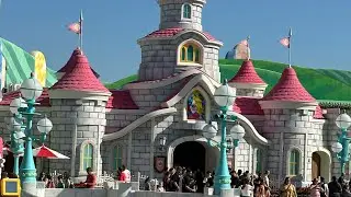 Entering Mario world Princess Peach castle Universal Epic #mario #universalstudios #nintendo 