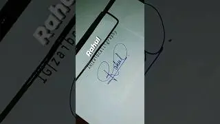 Rahul name signature #rahul #name #signature #like #comment #subscribe #shorts #video