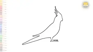 Cockatiel bird drawing template | Outline drawings | How to draw easy drawing templates | #artjanag