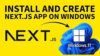 Как установить и создать приложение Next.js в Windows