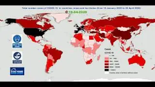 World Map Coronavirus infection COVID-19. You can see how coronavirus (covid-19) spread day by day.