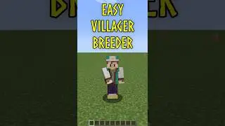 Easy Villager Breeder  #minecraft #howto #villagerbreeder