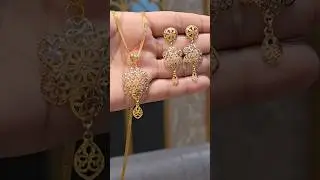 Gorgeous Turkish Pendant Set 🥰#shorts#trending #gold