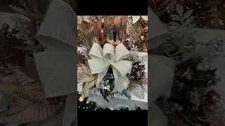 Tutorial lazo navide&ntilde;o con cinta yute 🎀 #navidad #christmascrafts #christmas #tutorial #diy