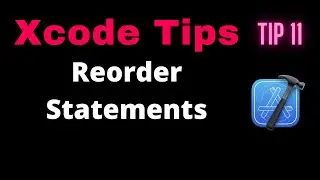 Xcode Tips and Tricks - Reorder statements with Keyboard shortcuts #ios #swift #xcode