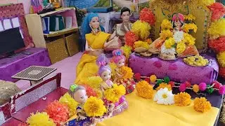 Harshita Ki Kahani Part-702/Basant Panchami Sarswati Pooja/Barbies Talks/Barbie All Day Routine