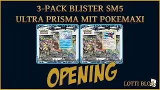Pokemon 3-Pack Promo Blister: SM5 Ultra-Prisma (mit Pok&eacute;Maxi) - GX PULL!