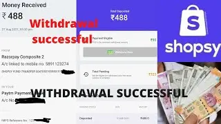 Shopsy withdrawal successful.| MALAYALAM | Payment proof