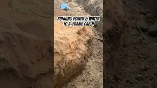Power & water to the cabin #buildingacabin