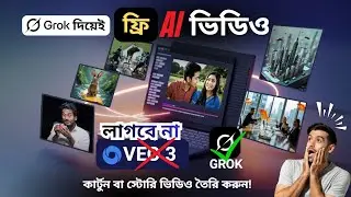 Grok Imagine দিয়ে এখন ফ্রি ভিডিও বানান | New AI Video Generator like VEO 3 Free