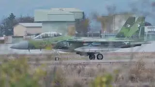 [ Komatsu Air Base ] JASDF F-15DJ Aggressor taxiing