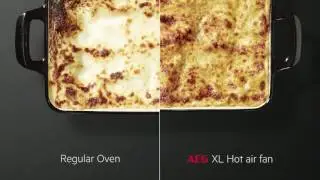 AEG Oven with XL Hot Air fan for even cooking results