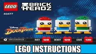 Lego Instructions | BrickHeadz | 40477 | Scrooge McDuck, Huey, Dewey and Louie (Huey, Dewey & Louie)