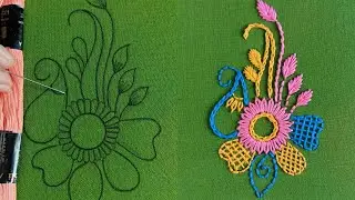 Hand Embroidery Stitch All over Design for Dresses 2024, Latest All over  Embroidery Tutorial