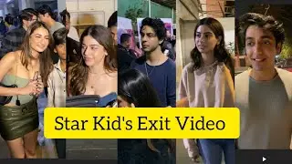 EXIT VIDEO From Sunny Super Sound - Aryan Khan,Alaya F, Khushi Kapoor,Ahan Pandey, Palak Tiwari