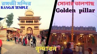 Rangji temple vrindavan ।। রঙ্গজী মন্দির ।। সোনার তালগাছ ।। Golden pillar ।।
