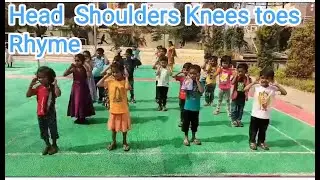 Head ,shoulders , knees and toes rhyme ||Body parts learning || Fun games for kids#trending