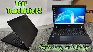 Acer TravelMate P2 TMP214-53-54TU | - Unboxing and Setup | Intel Core i5 11th Gen | Shale Black.